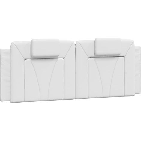Maison Exclusive - Cuscino Testiera Viana Bianco 120 cm in Similpelle
