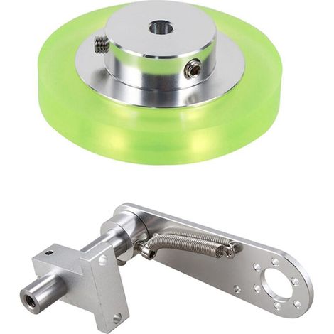 Roue de Mesure D'Encodeur Industriel en PolyuréThane Aluminium 200 Mm avec Support Type 20