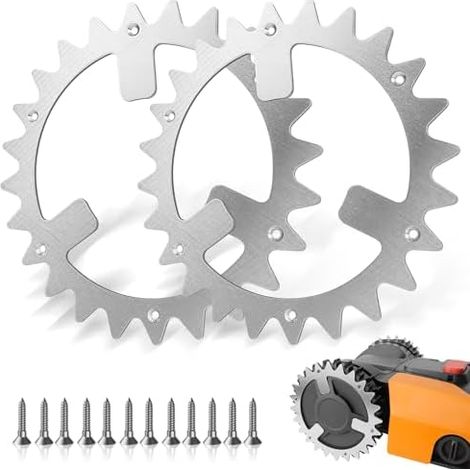 Pointes de tondeuse en acier inoxydable pour robot Worx Landroid WR141E / WR142E WR143E WR165E WR167E, amélioration la traction robots accessoires - 210mm Spikes WR (1/5)