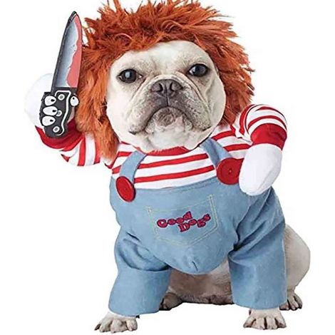 Costume Chien - KINGCENTON - Poupée Mortelle - Taille L - Halloween - Noël - Cosplay (1/4)