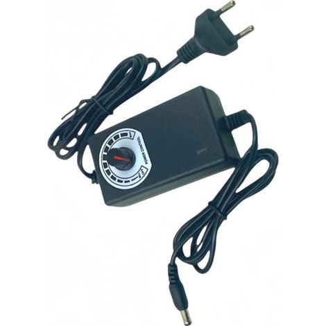 Adaptateur de Régulation de la Tension 24 W 3-24 V Adaptateur d'Alimentation avec Matériau ABS pour Ventilateur LED / Ventilateur Électrique / Microforets /DVD Mobile
