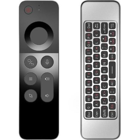 W3 2.4G télécommande de souris vocale, mini clavier télécommande sans fil Android TV box/windows/mac/linux (1/5)
