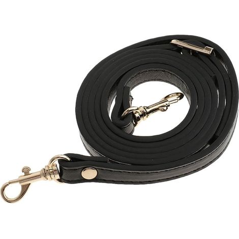 Sangle de sac à bandoulière, sangle de sac en cuir réglable avec fermoir à homard pivotant en métal (1/4)