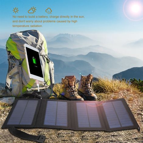 Panneau Solaire Pliable 5V USB pour Randonnée et Extérieur (1/5)