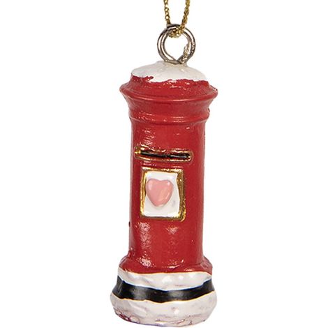 Suspension de Noël pour Boîte aux Lettres Décoration en Plastique Rouge 2 x 4 cm - PANGIVO (1/3)
