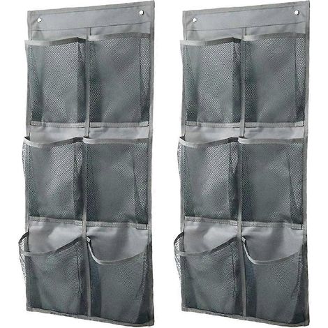 2 pièces mural chaussure organiseur Holds 6 Pairs adhésif support chaussures support rangement organiseur étagère (1/5)