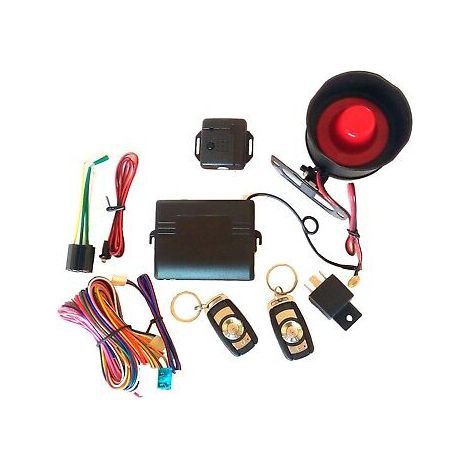 KIT ALLARME ANTIFURTO AUTO UNIVERSALE FURGONE CAMPER ROULOTTE 2 TELECOMANDI (1/4)