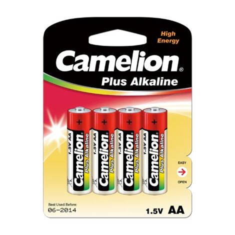 Camelion  LR6-BP4  AA/LR6  Plus Alcaline  4 pièces.