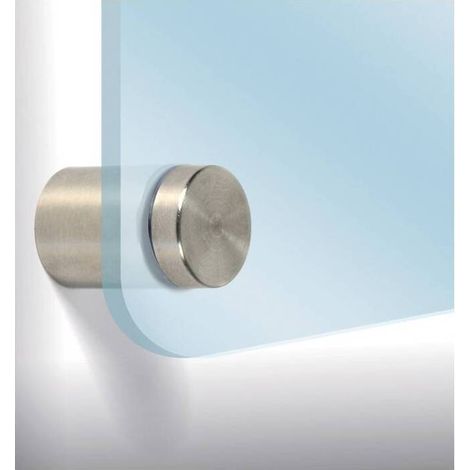 6 x BL DISTANZIALE P/TARGA D 19X25 MM NICHEL SAT 4 PZ