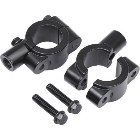 Support Rétroviseur Guidon - Aluminium 10 mm - Pour Moto Vélo Scooter - 1 Paire (1/3)