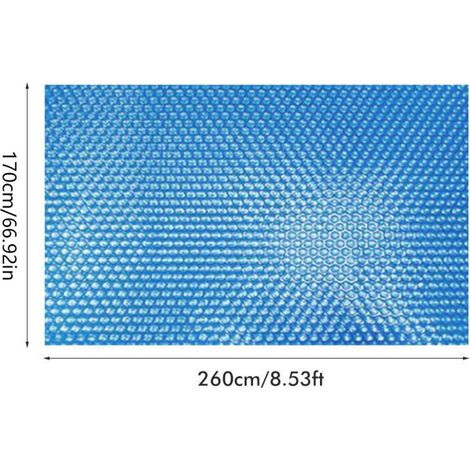 Bulle Solar pour Piscine - Couverture Thermique Imperméable PE Rectangulaire 300x200cm/Rond 300cm/Couleur Bleue (1/4)