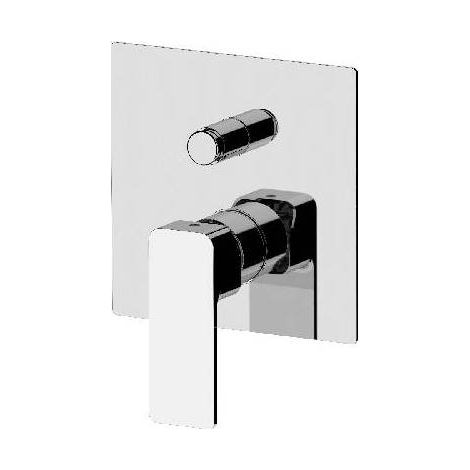 MISCELATORE MONOCOMANDO INCASSO CON DEVIATORE LINEA ICON Misura: Nero Opaco