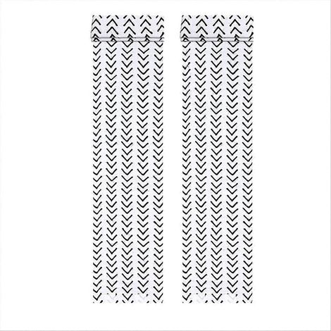 Lot de 2 rideaux occultants pour portes et fenêtres de salle de classe, stores de confinement pour portes vitrées, occultation totale (1/5)
