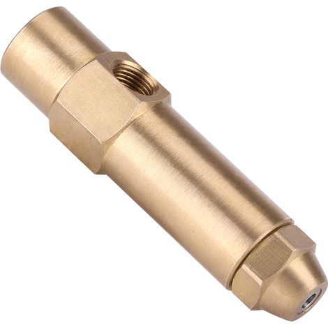 Buse brûleur fioul lourd diesel déchets, construction laiton massif, alésage 2,0mm, gicleur chauffage, pièce remplacement, haute précision. (1/5)