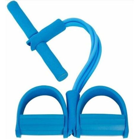 Corde de Tension Multifonctionnelle, Sit-Up Bodybuilding Expander, Pédale Pull Cordes, 4 Tube Jambe Exerciseur- blue-Fei Yu (1/4)