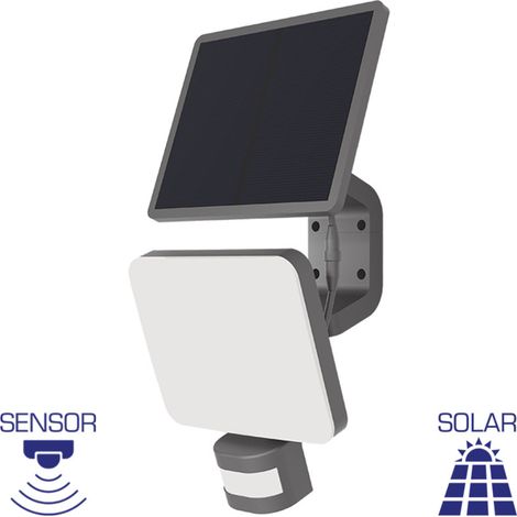 Projecteur LED 15W avec panneau solaire déporté et détecteur (1/5)