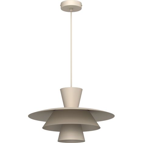 Suspension décorative beige à triple abat-jour E27 15W Plato Luminex (1/2)
