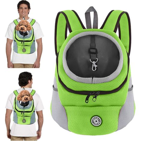 1 Sac à Dos pour Chien et Chat, Respirant, Réglable, Fond Étanche, Bandoulière Rembourrée, Voyage (1/5)