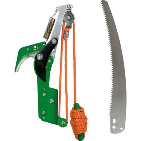 Trade Shop - Tagliarami Cesoia Lama Antiruggine Segaccio 350mm Svettatoio Potatura Corda 3,5m -