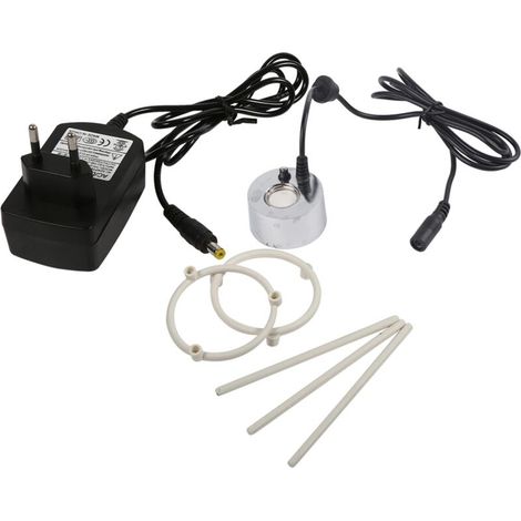 Brumisateur à ultrasons brumisateur fontaine d'eau étang atomiseur humidificateur d'air avec adaptateur prise ue 100-240V