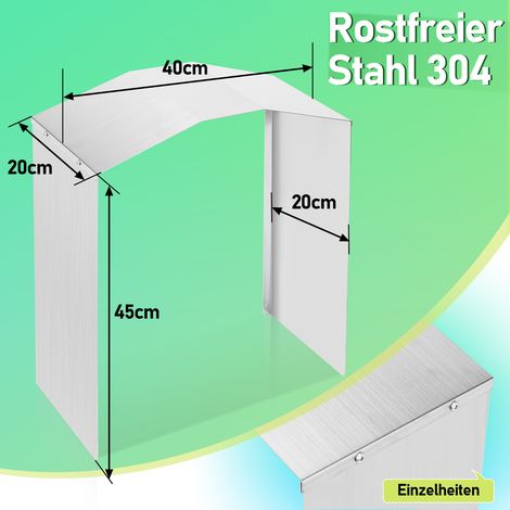 Wolketon Regenschutz, Metallsteckdosen-Regenschutz, langlebig, Silber Steckdosenabdeckung (1/3)