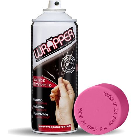 Wrapper Spray Vernice Removibile Tinta Ral - Colore: VIOLA ERIKA