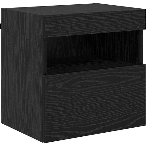 Maison Exclusive - Meuble TV mural Chêne noir 40 x 30 x 40 cm Bois d'ingénierie