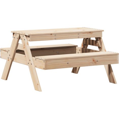Maison Exclusive - Tavolo da Picnic per Bambini 88x97x52 cm Legno Massello di Pino
