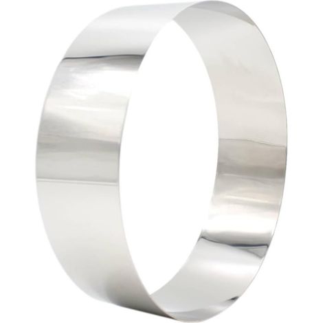 1 Cadre Cercle Acier Inoxydable, Diamètre 20 cm, Hauteur 6 cm, Pour Pâtisserie Et Cuisine