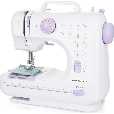 Máquina de coser semi-automática blanca Emerio SEW-121820