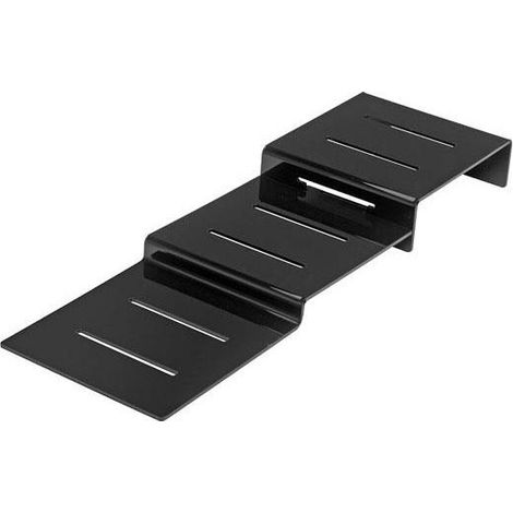 ESCALIER 3 MARCHES PLEXIGLAS NOIR-L2G