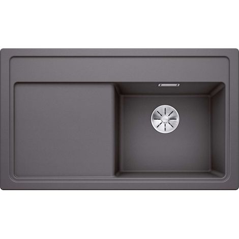 Blanco Zenar 45 - Lavello in silgranito, 86x51 cm, con comando di scarico, InFino, roccia grigia 523785 (1/3)