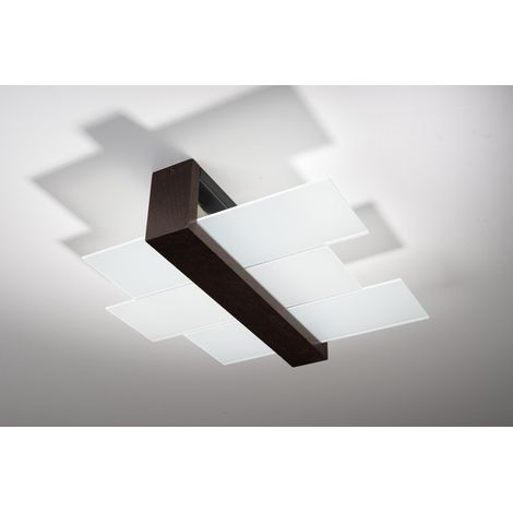 Deckenlampe LEDA in Braun 2-flmg