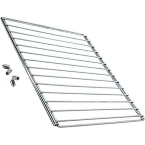 Griglia cromata L 350 x 470 mm estensibile 350 x 750 mm con vite a incasso e chiave di montaggio - Forni, Fornelli Elettrici e a Gas - Générique - 339562