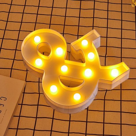 Jandei - Letras LED Letras decorativas-Letra & con pilas 2xAA Letras LED
