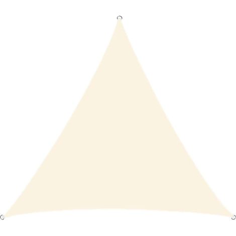 Pare-soleil triangulaire imperméable, rideau pare-soleil extérieur, protection UV, 3 x 4 m, blanc cassé