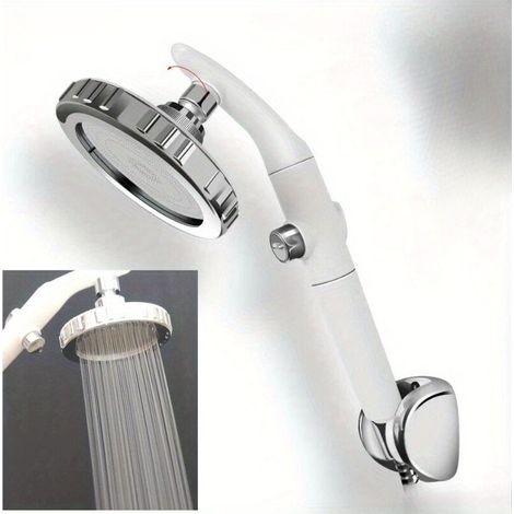 Convertisseur de Douche Rotatif – Passage Facile Pluie/Main, Haute Pression, Double Poignée (1/4)