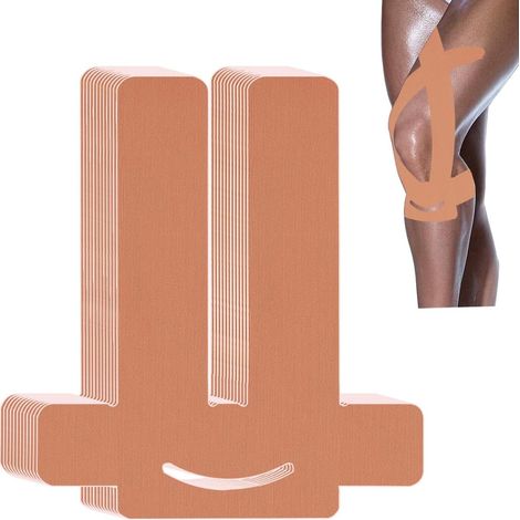 Lot de 12 genouillères de soutien musculaire, prédécoupées, imperméables et élastiques, pour soutenir et soulager les muscles, adaptées à tous les sports de force, couleur (1/5)