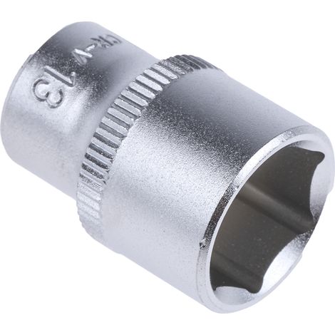 Rs Pro – Douille hexagonale 13mm – Entraînement carré 1/4'' – Acier chrome vanadium – Finition sablée – Pour espaces confinés (1/4)