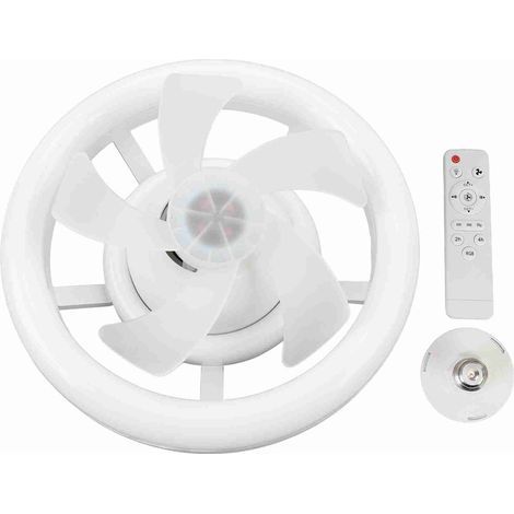 LED Ceiling Fan with Adjustable Lighting, 3 Color Temperatures, Integrated Remote Control (1/5)