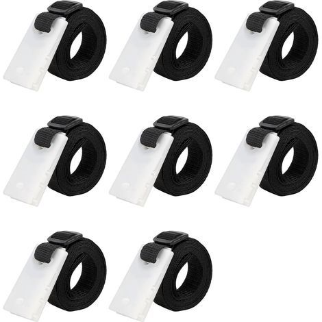 Set de 8 Sangles de Maintien, Fixation pour bâche Solaire de Piscine, Jeu de Roues de Parasol Sangles de Serrage de Couverture de Piscine, Accessoires Enrouleur de Couverture Solaire (1/4)