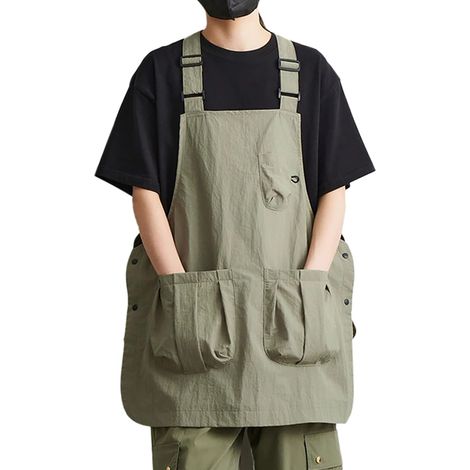 Grembiule leggero per catering, abbigliamento da lavoro, grembiule per cucina, chef, bar, cura degli animali (1/4)