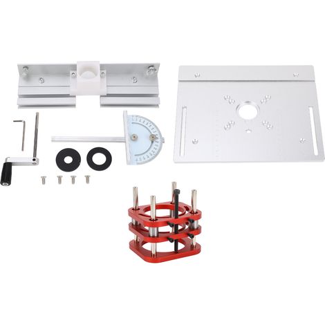 Système de levage pour table de toupie Kit de levage manuel pour toupie avec course de levage de 51 mm pour gravure, rainurage, détourage et chanfreinage (1/5)