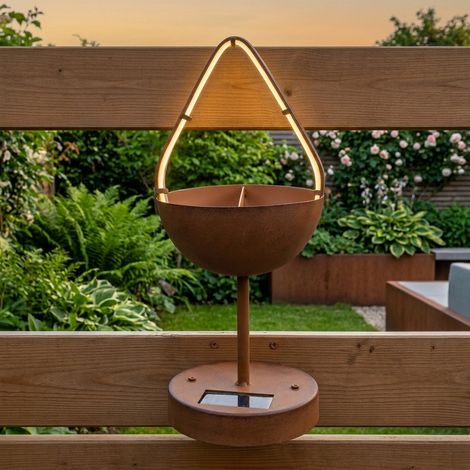 Hanging Rustic Solar Flower Planter (1/2)