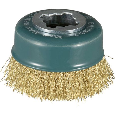 Makita Spazzola a tazza 75mm ottone X-Lock D-73433 1 pz. (1/4)