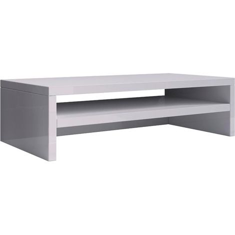 Soporte de Monitor  Soporte Pantalla  Elevador Pantalla  46x13x23cm  Modelo Adelis  Blanco Acabado en Mate