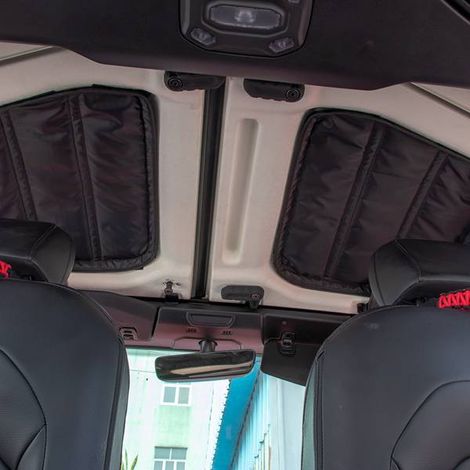 Suitable for roof insulation of the Jeep Wrangler JL model, 4-door thermal insulation cushion, cooling, thermal insulation and sun protection. (1/2)