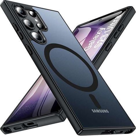 Hartschalenetui für Samsung Galaxy S23 Ultra Matte Rückseite Schwarz (1/3)