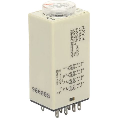 Minuteur à relais programmable 0-60 min, 220V AC 5A, temporisateur électrique (1/5)