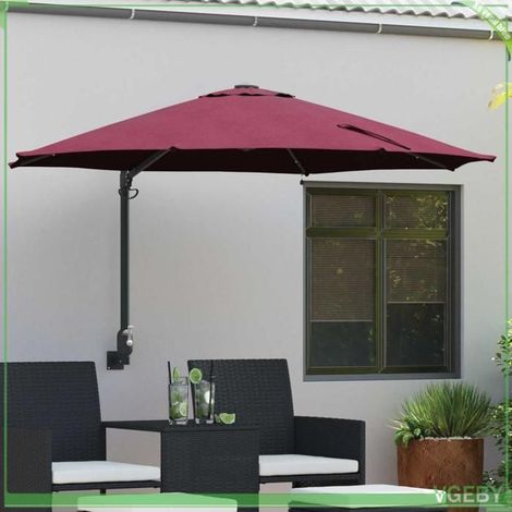 42003247 Parasol de jardin Bordeaux 248 x 248 x 148 cm (1/5)
